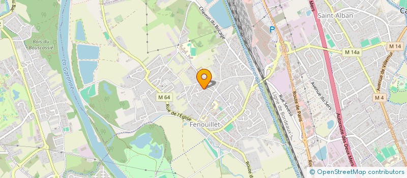 localisation de l'entreprise MONSIEUR BELGACEM BENHALIMA  FENOUILLET