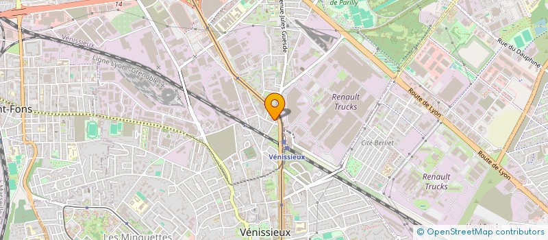 localisation de l'entreprise MONSIEUR BELGACEM CHALA  VENISSIEUX