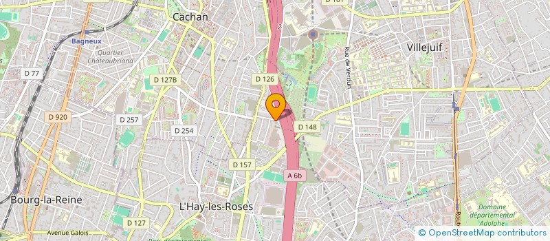 localisation de l'entreprise MONSIEUR BELGACEM HELLOU  L'HAY-LES-ROSES