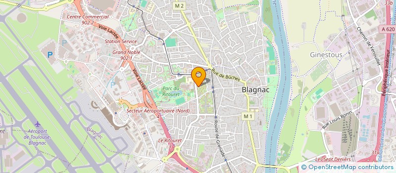 localisation de l'entreprise MONSIEUR BELGACEM KHLEDJ  BLAGNAC