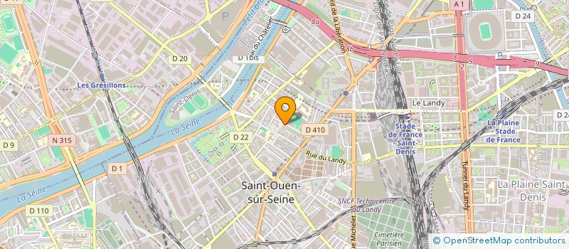 localisation de l'entreprise MONSIEUR BELGACEM MERSNI à SAINT-OUEN-SUR-SEINE