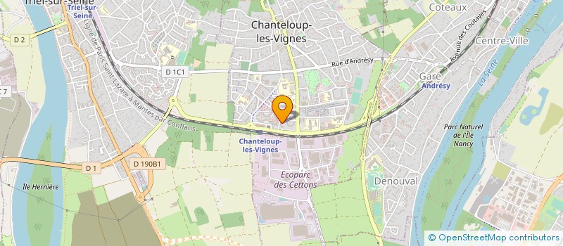 localisation de l'entreprise MONSIEUR BELGACEM REDJEB à CHANTELOUP-LES-VIGNES