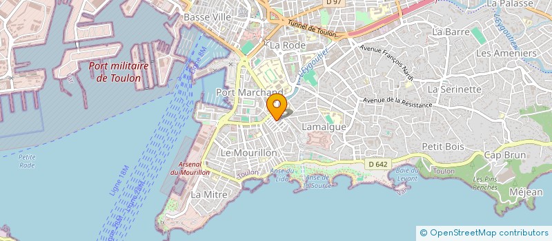 localisation de l'entreprise MONSIEUR BELHADJ DEROUICHE  TOULON