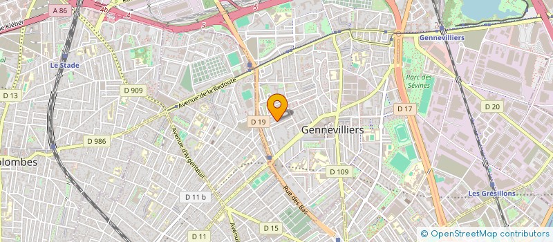 localisation de l'entreprise MONSIEUR BELHAJ HSAINI à GENNEVILLIERS