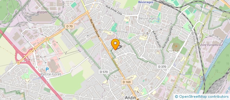 localisation de l'entreprise MONSIEUR BELHASSEN BEAGUE  ANZIN