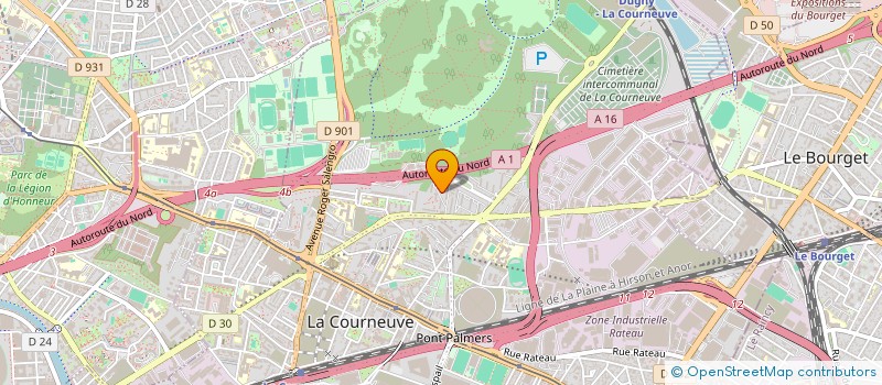 localisation de l'entreprise MONSIEUR BELHASSEN EL ALLOUCHE à LA COURNEUVE