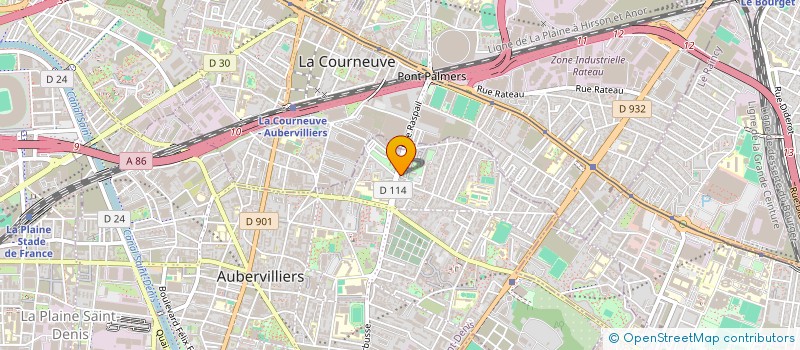 localisation de l'entreprise MONSIEUR BELKACEM ALLAOUI  AUBERVILLIERS