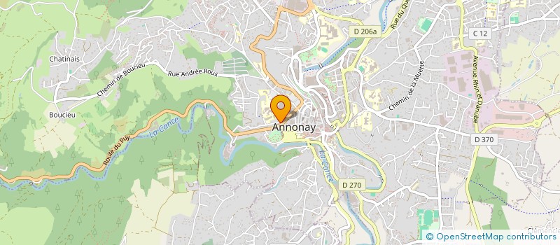 localisation de l'entreprise MONSIEUR BELKACEM BENNACEUR  ANNONAY