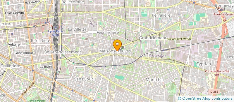 localisation de l'entreprise MONSIEUR BELKACEM BENSENADA  VILLEURBANNE