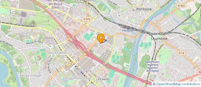 localisation de l'entreprise MONSIEUR BELKACEM BENTOUMI à PONTOISE