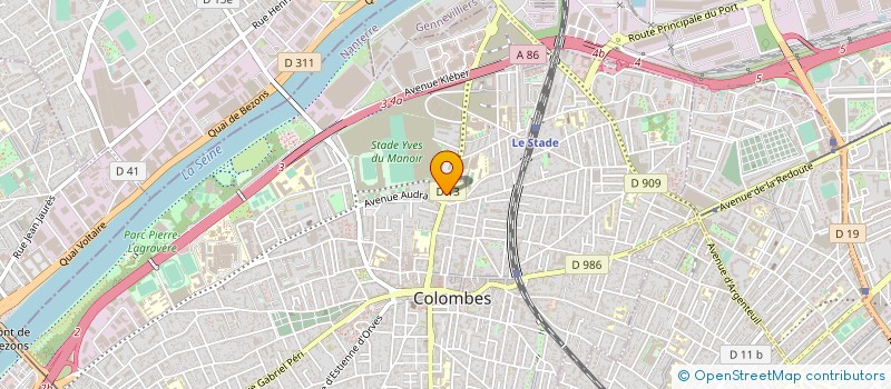 localisation de l'entreprise MONSIEUR BELKACEM BOUJDI  COLOMBES