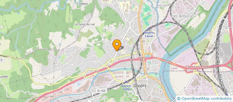 localisation de l'entreprise MONSIEUR BELKACEM BOUREK  GIVORS