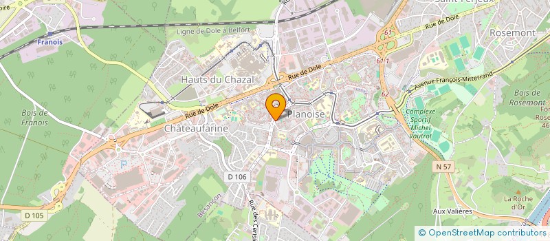 localisation de l'entreprise MONSIEUR BELKACEM CHERIF à BESANCON