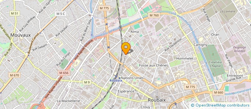 localisation de l'entreprise MONSIEUR BELKACEM DALI à ROUBAIX