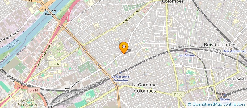 localisation de l'entreprise MONSIEUR BELKACEM DJEBARI à COLOMBES