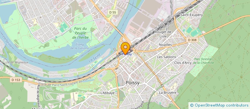 localisation de l'entreprise MONSIEUR BELKACEM ETTALEB  POISSY