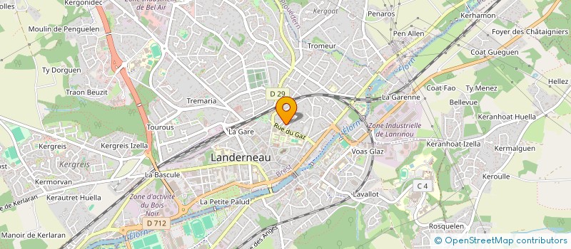 localisation de l'entreprise MONSIEUR BELKACEM HADADCHA  LANDERNEAU