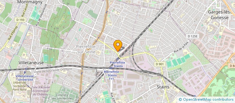 localisation de l'entreprise MONSIEUR BELKACEM HADDAD à PIERREFITTE-SUR-SEINE