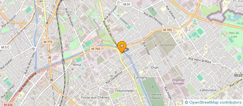 localisation de l'entreprise MONSIEUR BELKACEM KADDOUR  ROUBAIX