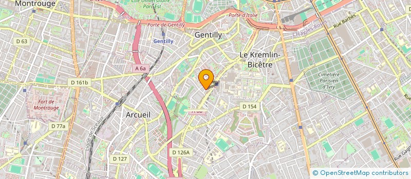 localisation de l'entreprise MONSIEUR BELKACEM KOUADRI à GENTILLY