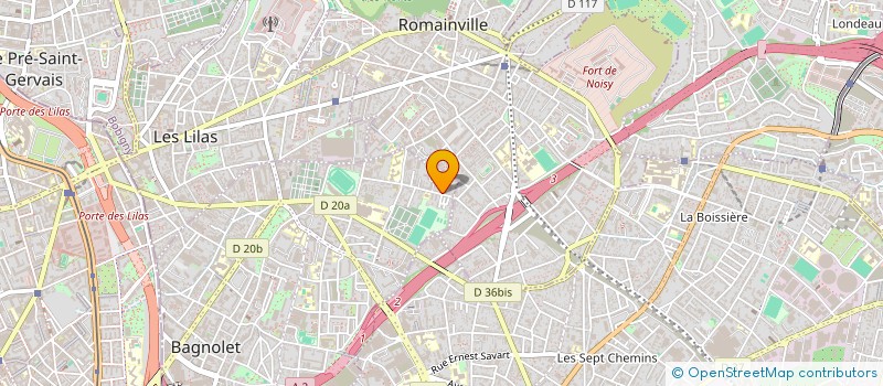 localisation de l'entreprise MONSIEUR BELKACEM MAADADI à BAGNOLET