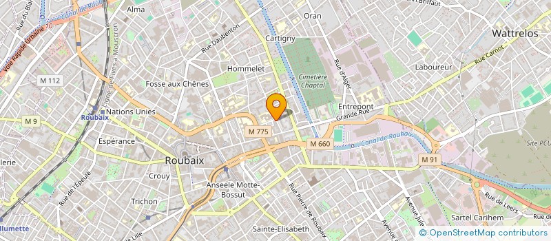 localisation de l'entreprise MONSIEUR BELKACEM NAIMI  ROUBAIX