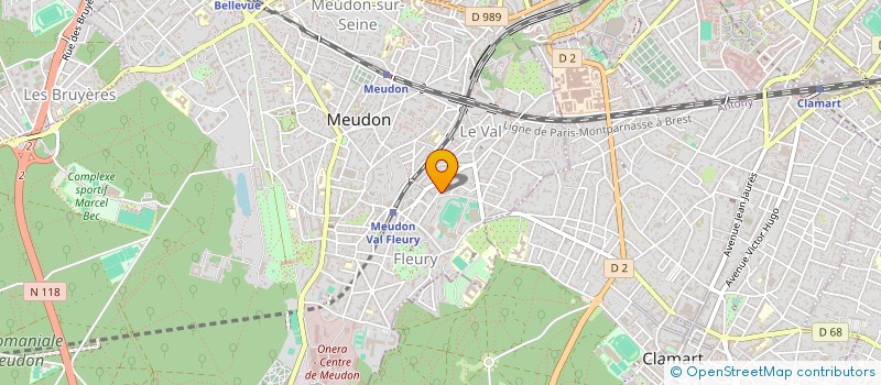 localisation de l'entreprise MONSIEUR BELLAL BELAZI  MEUDON