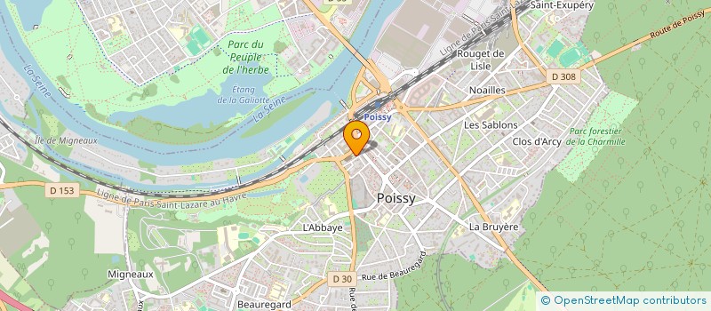 localisation de l'entreprise MONSIEUR BELOUFA BETARI  POISSY