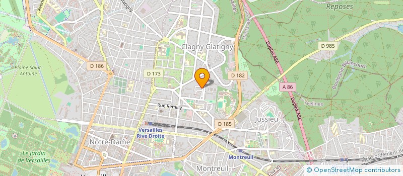localisation de l'entreprise MONSIEUR BELVU BRAZINGA EYENI  VERSAILLES