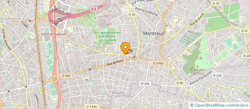 localisation de l'entreprise MONSIEUR BEMBA FOFANA à MONTREUIL