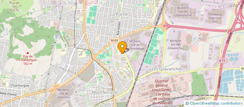 localisation de l'entreprise MONSIEUR BEMBA-GORRO TOURA  CLERMONT-FERRAND