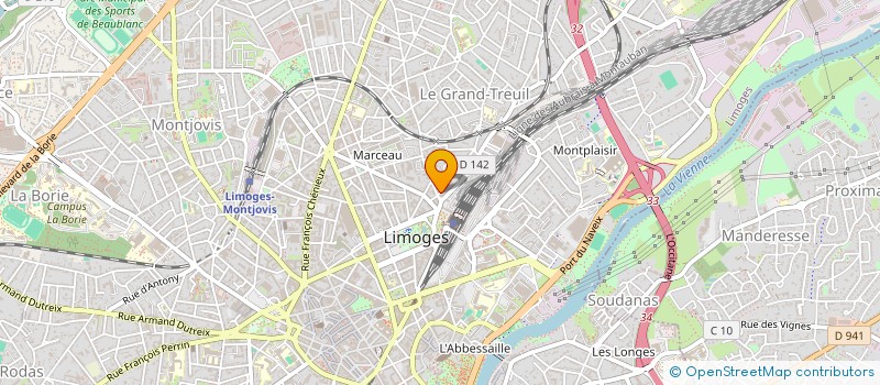localisation de l'entreprise MONSIEUR BEN ABOUBACAR KABA à LIMOGES