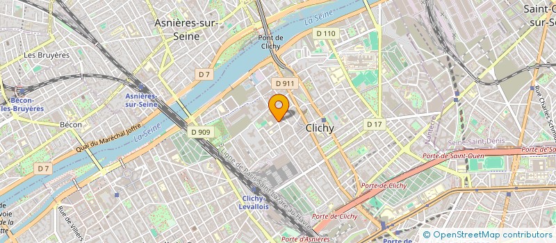 localisation de l'entreprise MONSIEUR BEN AHMED à CLICHY