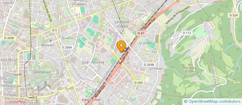 localisation de l'entreprise MONSIEUR BEN BRAJ HATEM  SAINT-MARTIN-D'HERES