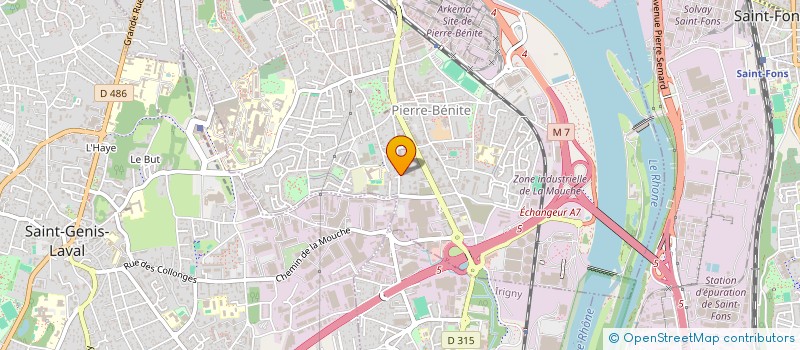 localisation de l'entreprise MONSIEUR BEN HASSANI  OULLINS-PIERRE-BENITE