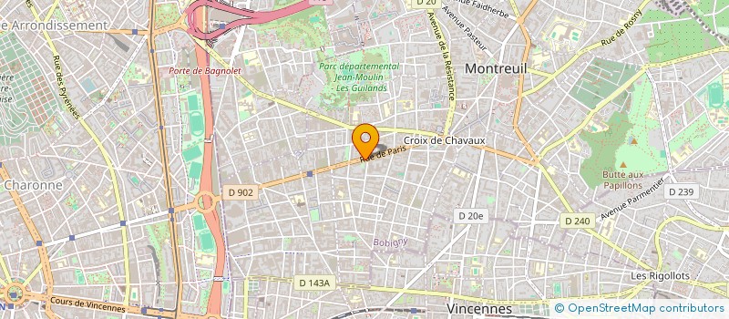 localisation de l'entreprise MONSIEUR BEN MAHFOUD à MONTREUIL