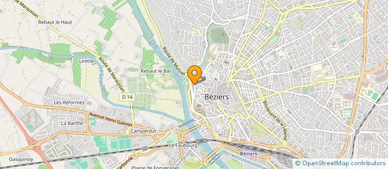 localisation de l'entreprise MONSIEUR BEN MZE  BEZIERS