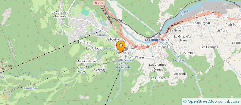 localisation de l'entreprise MONSIEUR BEN RIDDER à LES HOUCHES