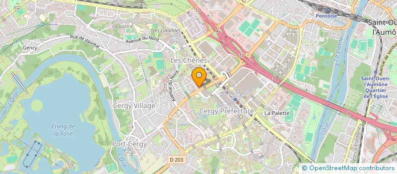 localisation de l'entreprise MONSIEUR BEN SALAZAKU MAMPAKA  CERGY