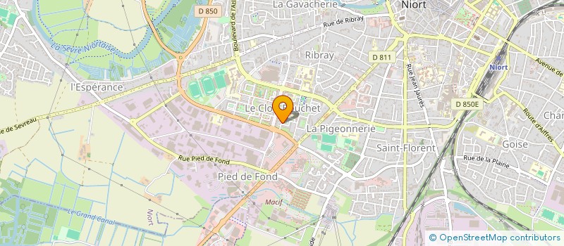 localisation de l'entreprise MONSIEUR BEN YAMINE BACAR  NIORT