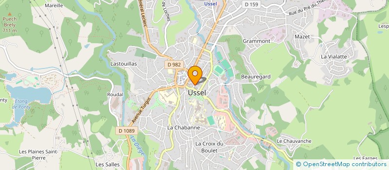 localisation de l'entreprise MONSIEUR BENABBOU CHAALA à USSEL
