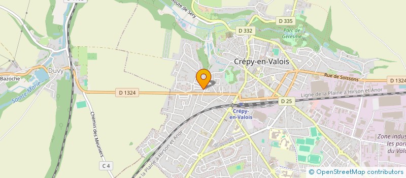 localisation de l'entreprise MONSIEUR BENACEUR AZZOUZ  CREPY-EN-VALOIS