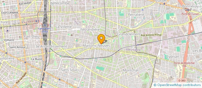 localisation de l'entreprise MONSIEUR BENAIN PETRICA CARPACI  VILLEURBANNE