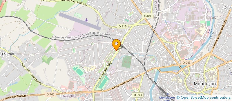 localisation de l'entreprise MONSIEUR BENAISSA ALLAOUI à MONTLUCON