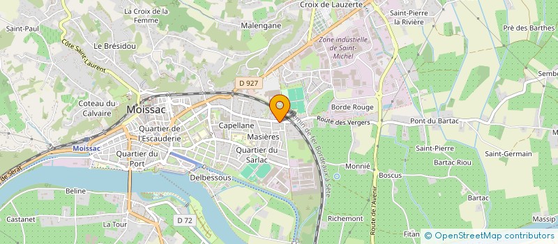 localisation de l'entreprise MONSIEUR BENAISSA EZZAHOUANI  MOISSAC