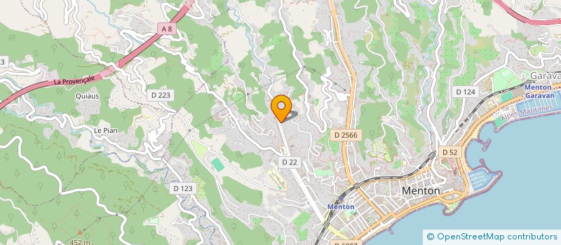 localisation de l'entreprise MONSIEUR BENALI BELDJILALI  MENTON