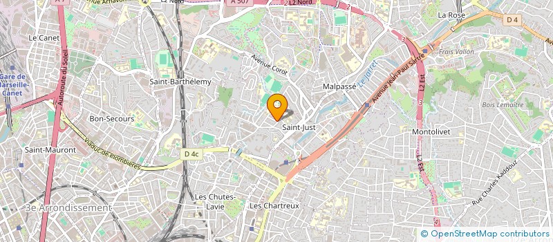 localisation de l'entreprise MONSIEUR BENAMAR BOUNOUAR  MARSEILLE