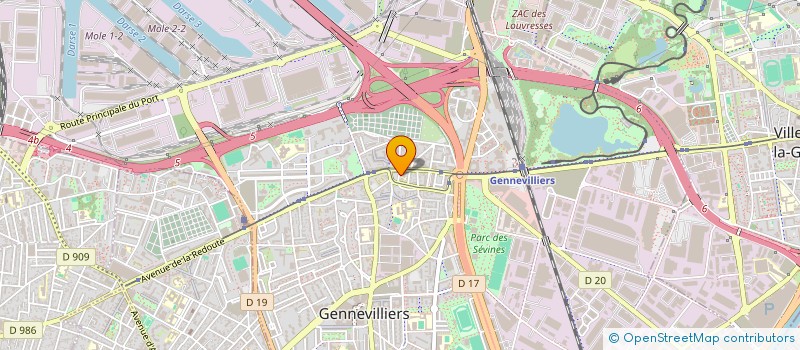 localisation de l'entreprise MONSIEUR BENAMAR HADDAOUI à GENNEVILLIERS