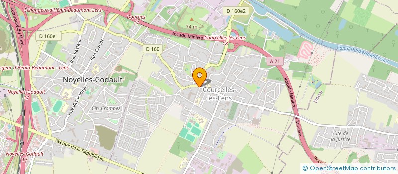localisation de l'entreprise MONSIEUR BENAMAR MENNI à COURCELLES-LES-LENS