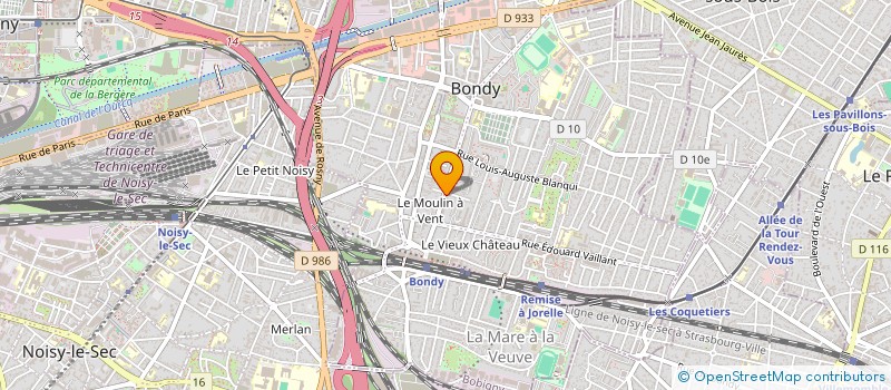 localisation de l'entreprise MONSIEUR BENAOUDA GHERAB  BONDY